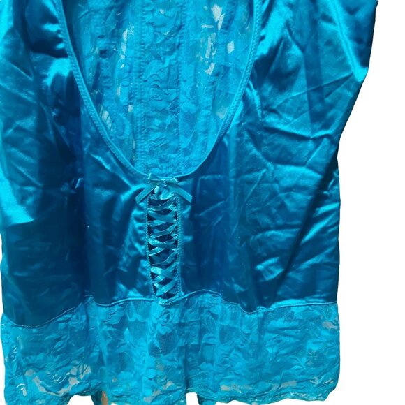 #4615 COLLECTION LINGERIE SIZE 3X-4X TURQUOISE NWT - Picture 8 of 10